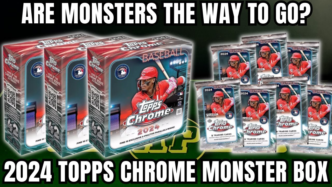 DO MONSTERS HAVE THE HITS? 2024 Topps Chrome Baseball Monster Box Review!
