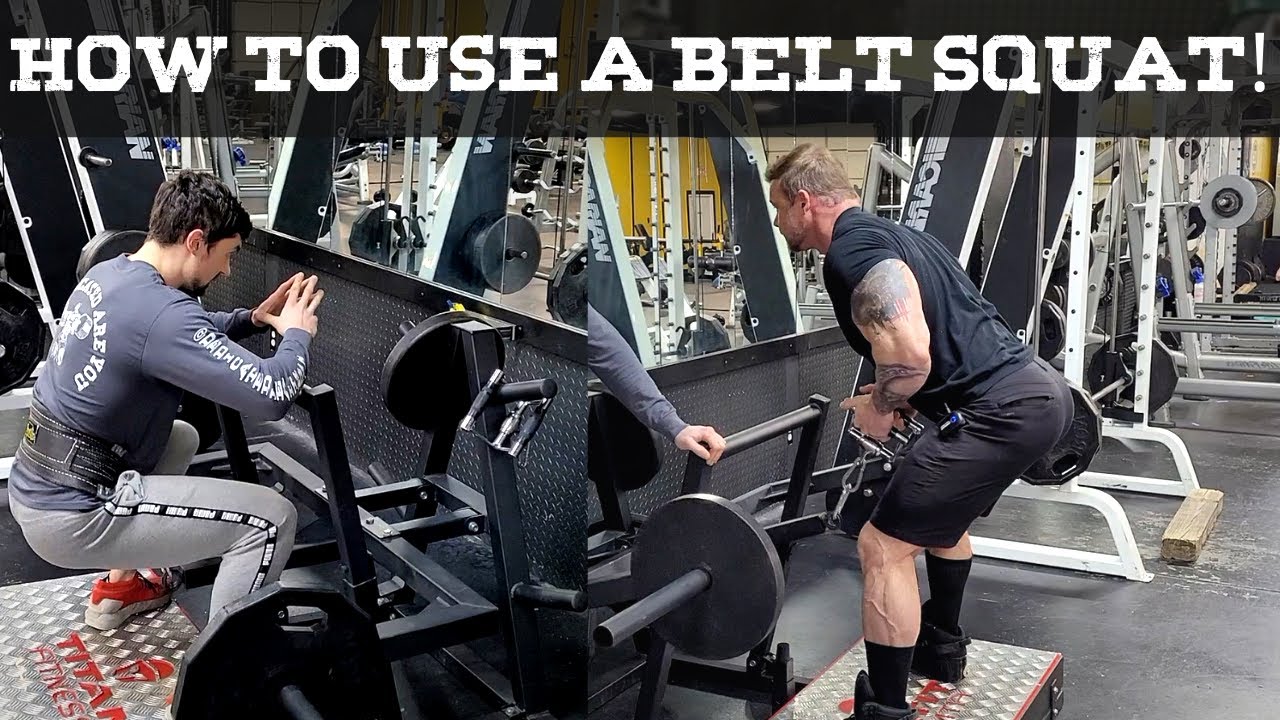 HOW TO USE A BELT SQUAT!!! Our new Titan fitness belt squat