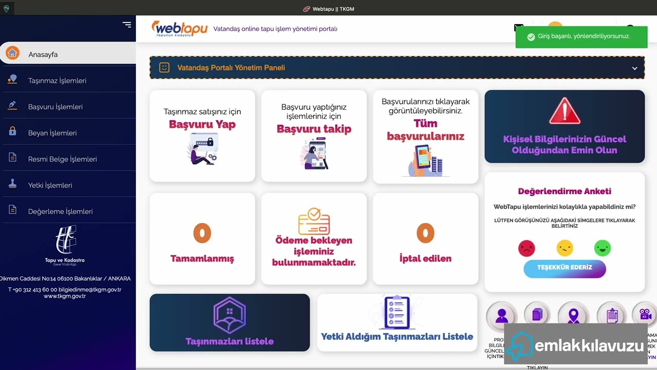 Web Tapu'dan Tapu Kaydı Nasıl Alınır? G&uuml;ncel 2024