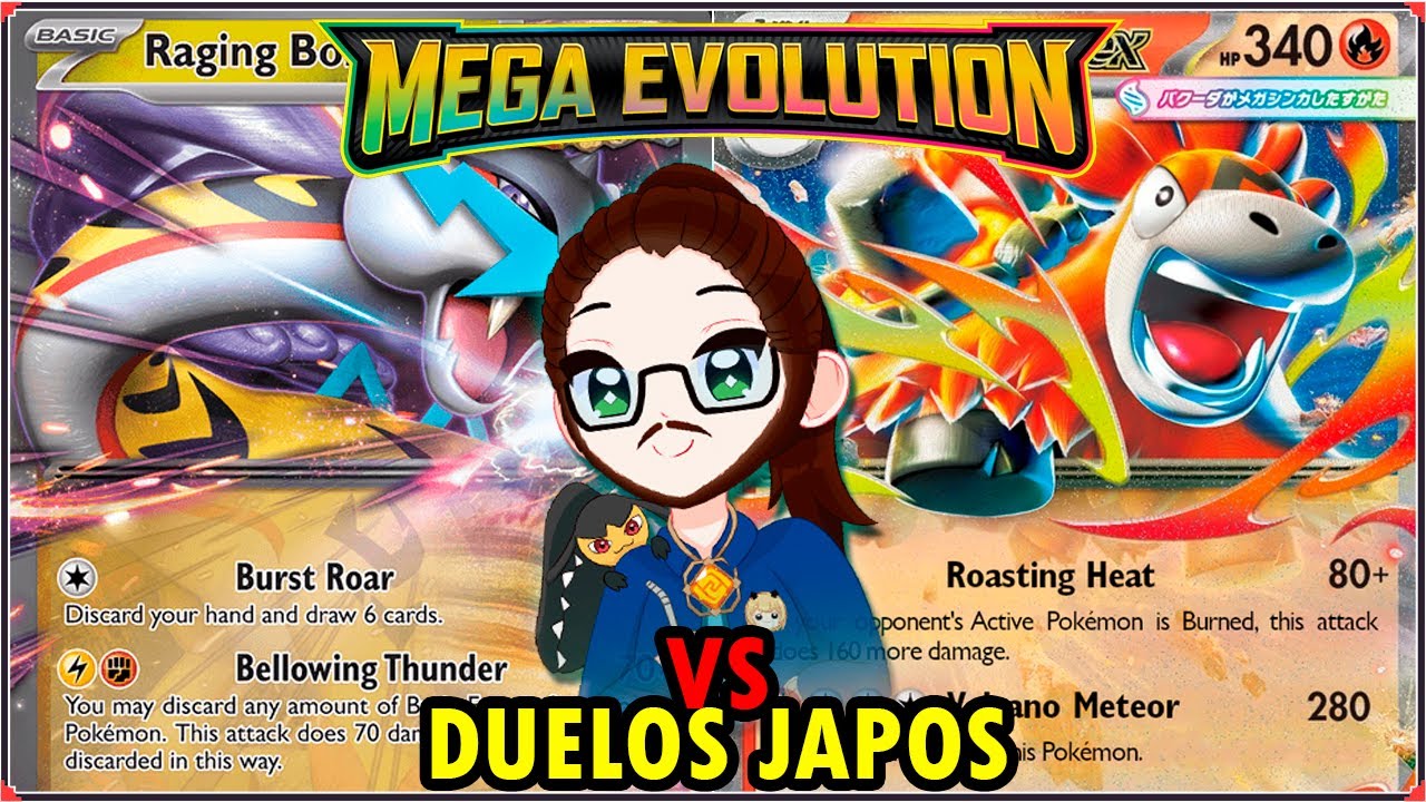 Pokemon TCG | Raging Bolt EX vs MEGA CAMERUPT EX !| Duelos Japos Mega Evoluciones