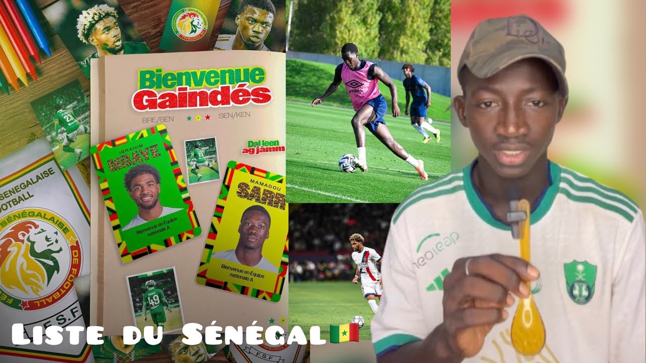 Annonce de la liste du Sénégal 🇸🇳 avec des nouveaux noms Ibrahima Mbaye et Mamadou Sarr⚽️#senegal 