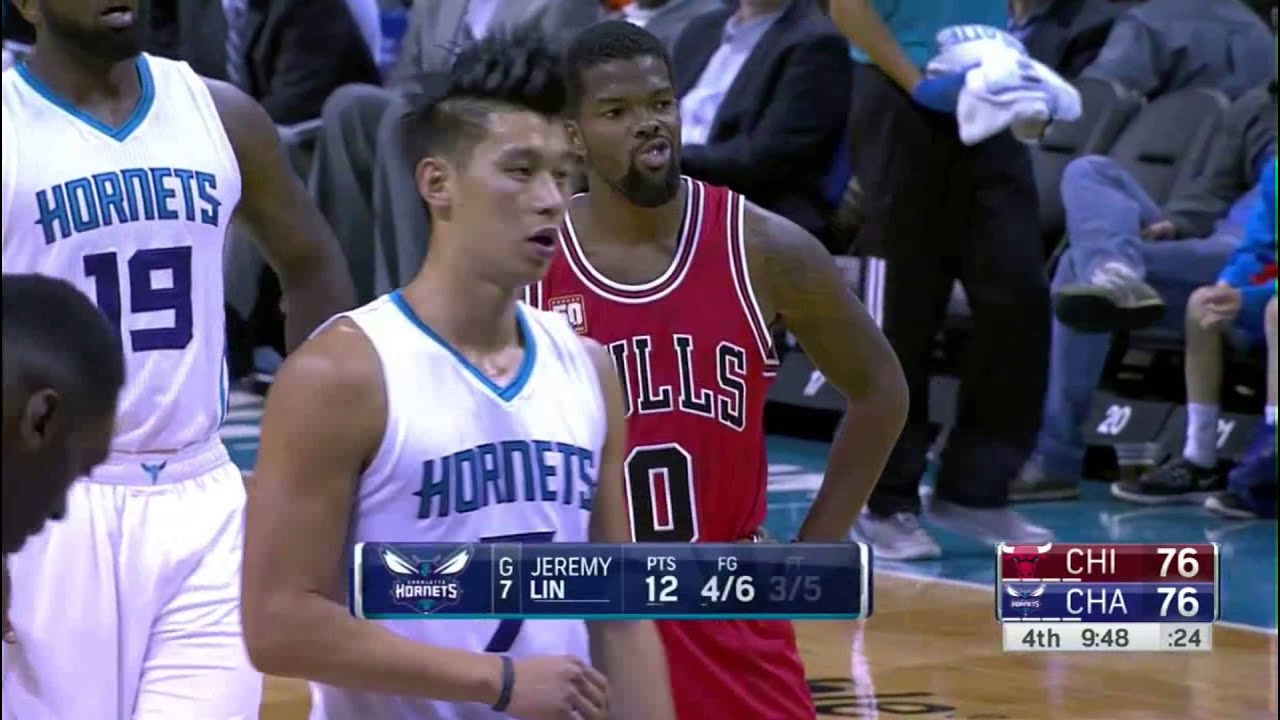 Jeremy Lin's Offense & Defense Highlights 2015-10-20 Hornets VS Bulls  1080P