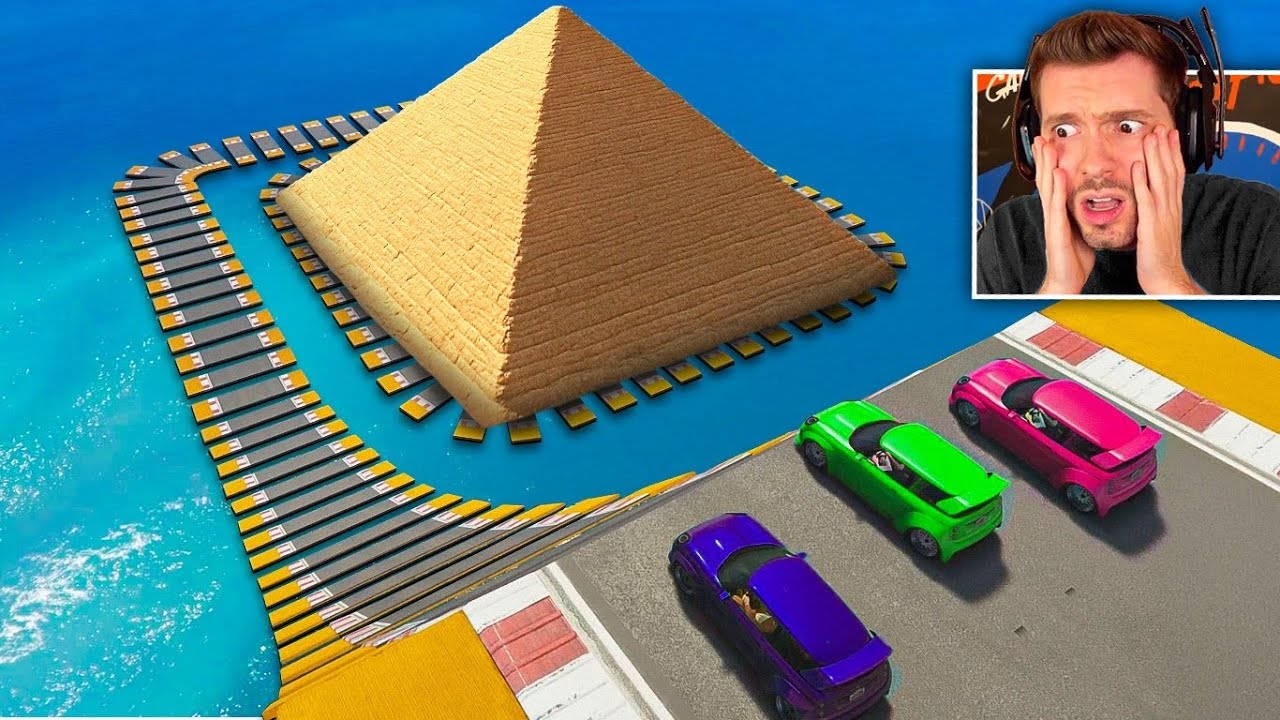 GTA V Online: CORRIDA entrando na PIRÂMIDE (TROLL) difícil