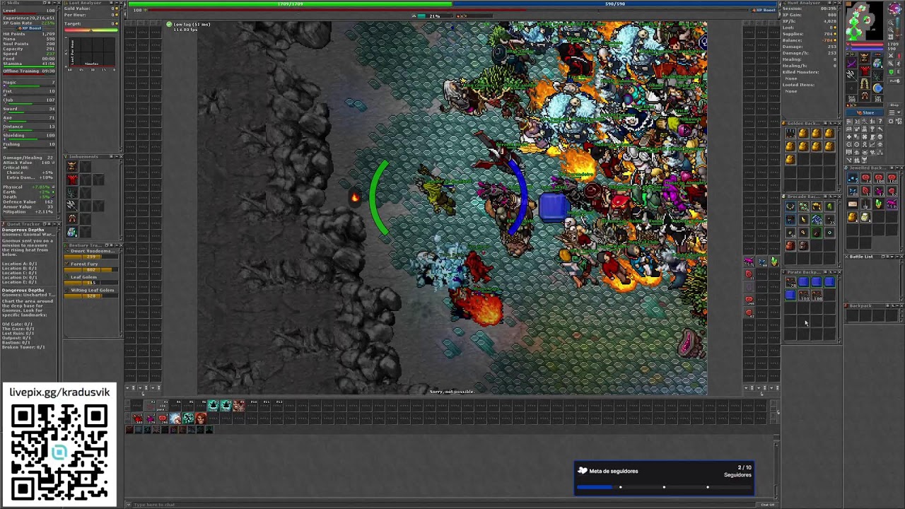 Tibia Global | RP 300+ Ao Vivo – Hunt, Boss e Resenha