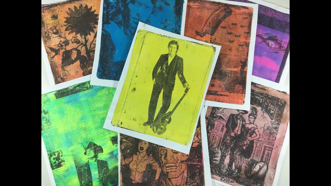 Pop Art Prints From Your Gel Plate