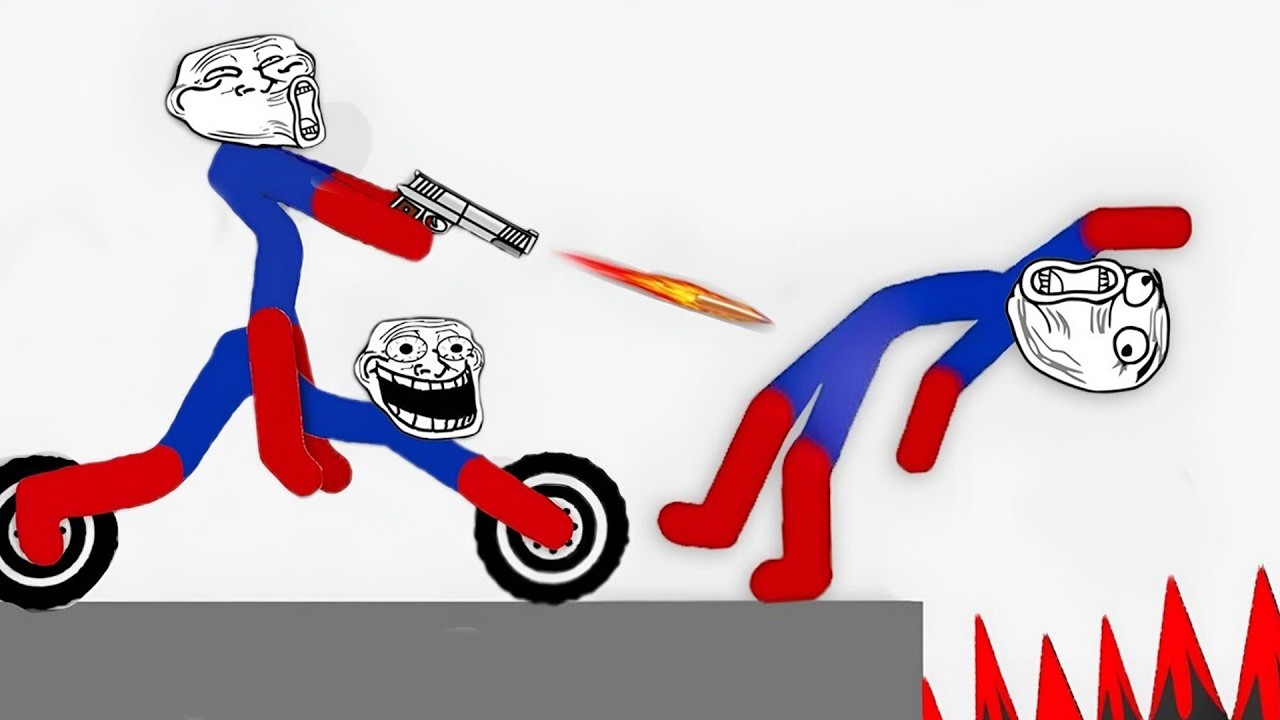 1000 MIN Stickman Dismounting | Best Falls and funny moments $@@