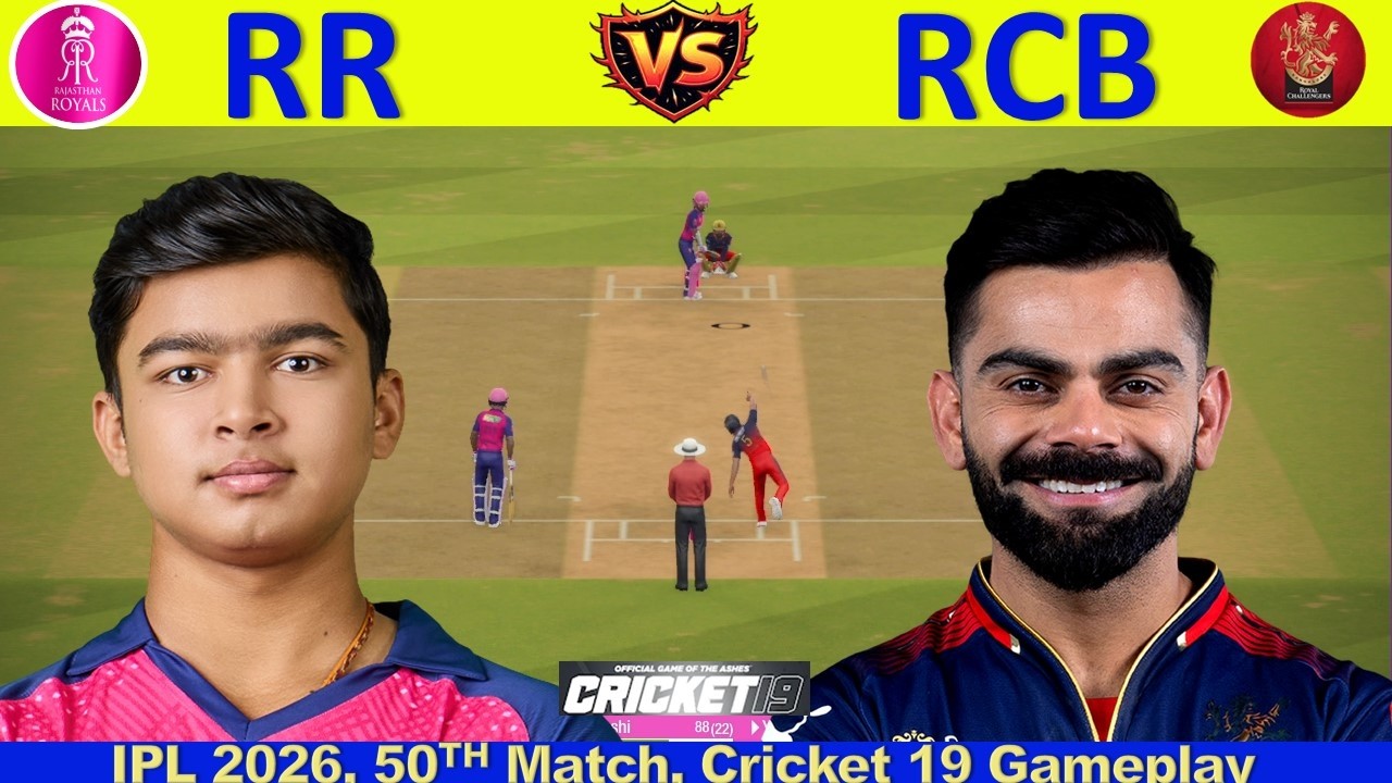 RCB vs RR 50th Match Live | IPL 2026 | RR vs RCB | Highlights Match Today | Rajasthan vs Bangaluru