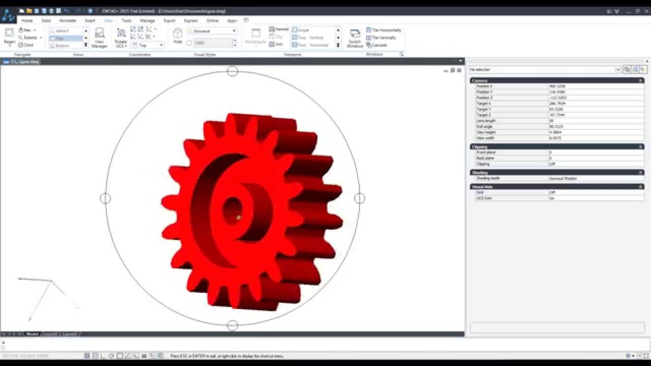 ZwCAD: 3D krumpliaračio modeliavimas