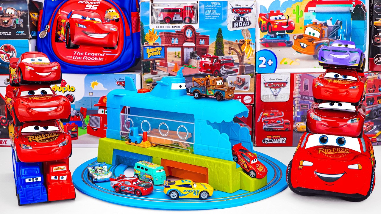 Disney Pixar Cars Unboxing Review | Disney Pixar Cars Color Changers Race Ready Car Wash Playset