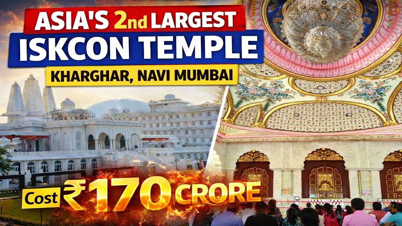 Inside Asia’s 2nd Largest ISKCON Temple | ISKCON Kharghar Navi Mumbai #iskconkharghar #iskcontemple