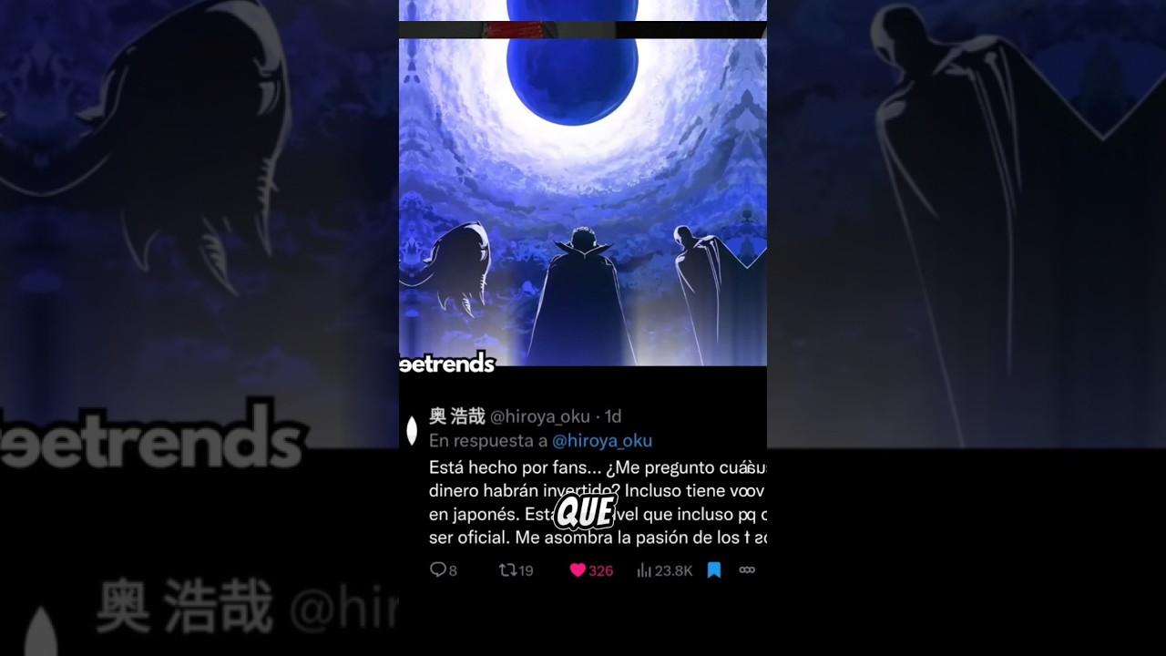 &iexcl;&iexcl;HIROYA OKU RESCCIONO AL TRAILER DE BERSERK HECHO POR FANS!! #berserk #anime #gantz #manga #datos