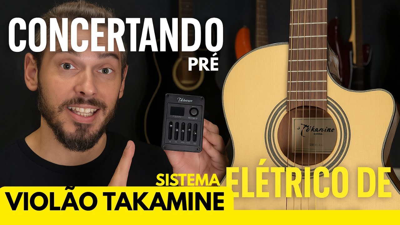 Pré equalizador de violão Takamine com defeito? Solução econômica, adaptação! #violao #luthieria