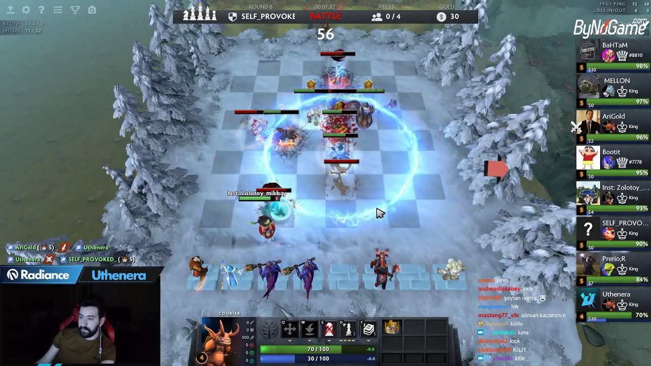Dota Auto Chess  OPEN FORT (KNIGHT + DRAGON)