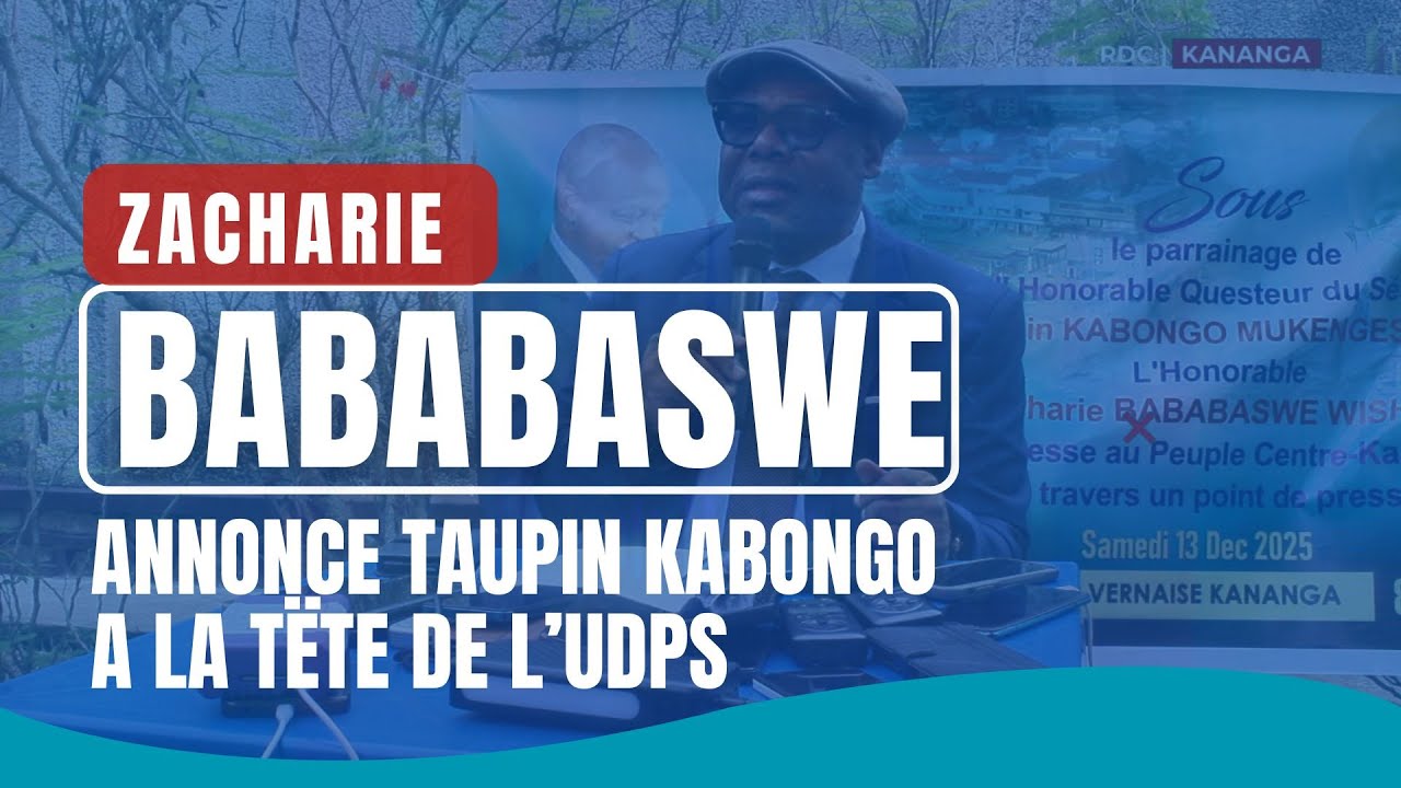 TAUPIN KABONGO ANNONCE A LA TÊTE DE L'UDPS