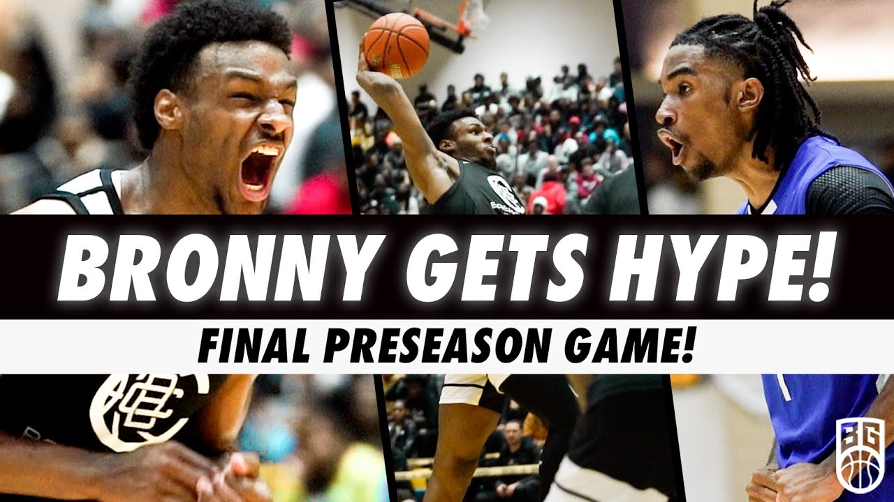 Bronny James GETS HYPE! Battle Against #1 Team From Maryland!