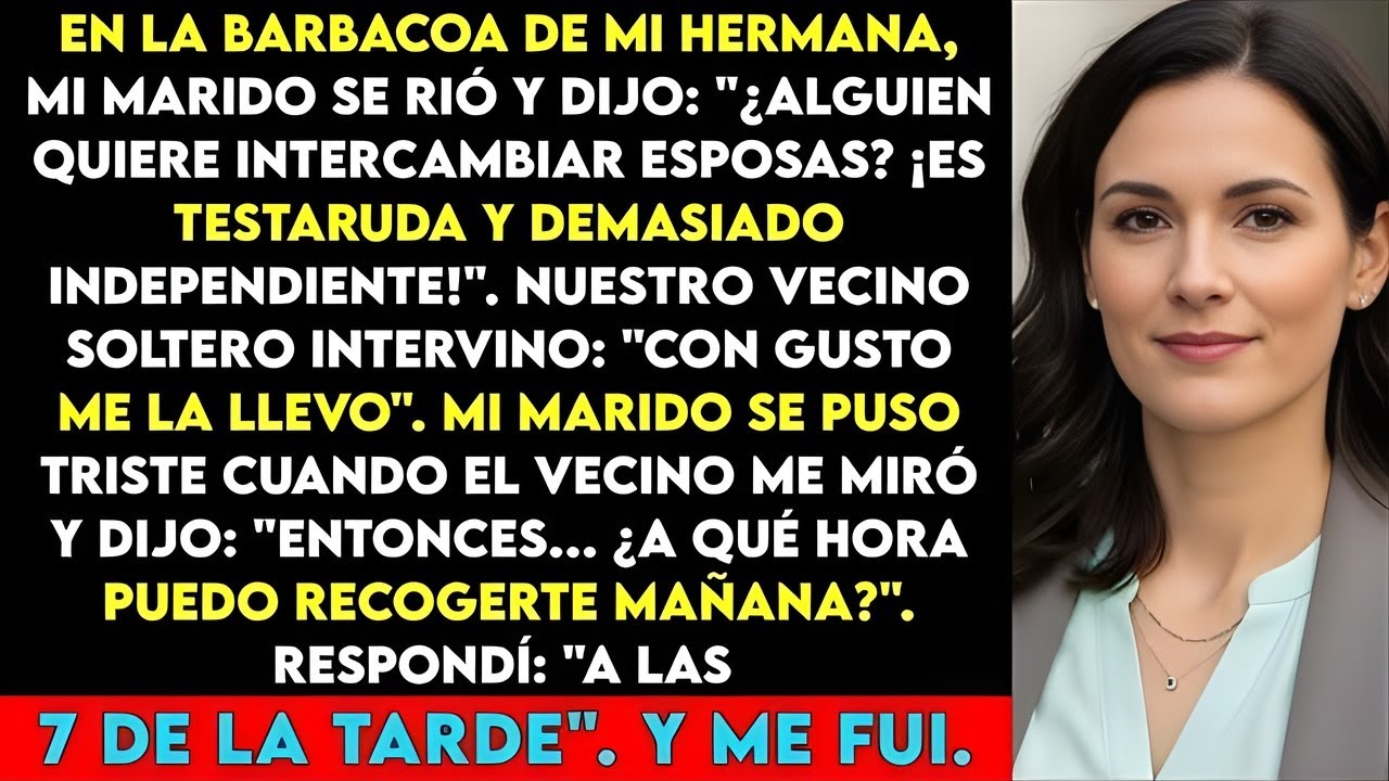 Mi marido bromeó sobre el “intercambio de esposas”  Entonces el vecino lo tomó en serio y lo acept