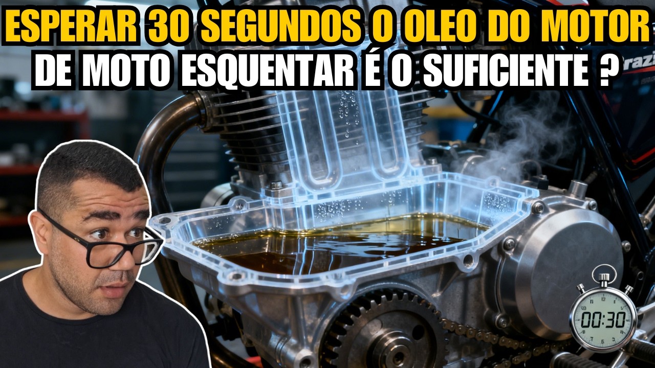 ESPERAR 30 SEGUNDOS O OLEO DO MOTOR DE MOTO ESQUENTAR É O SUFICIENTE ?