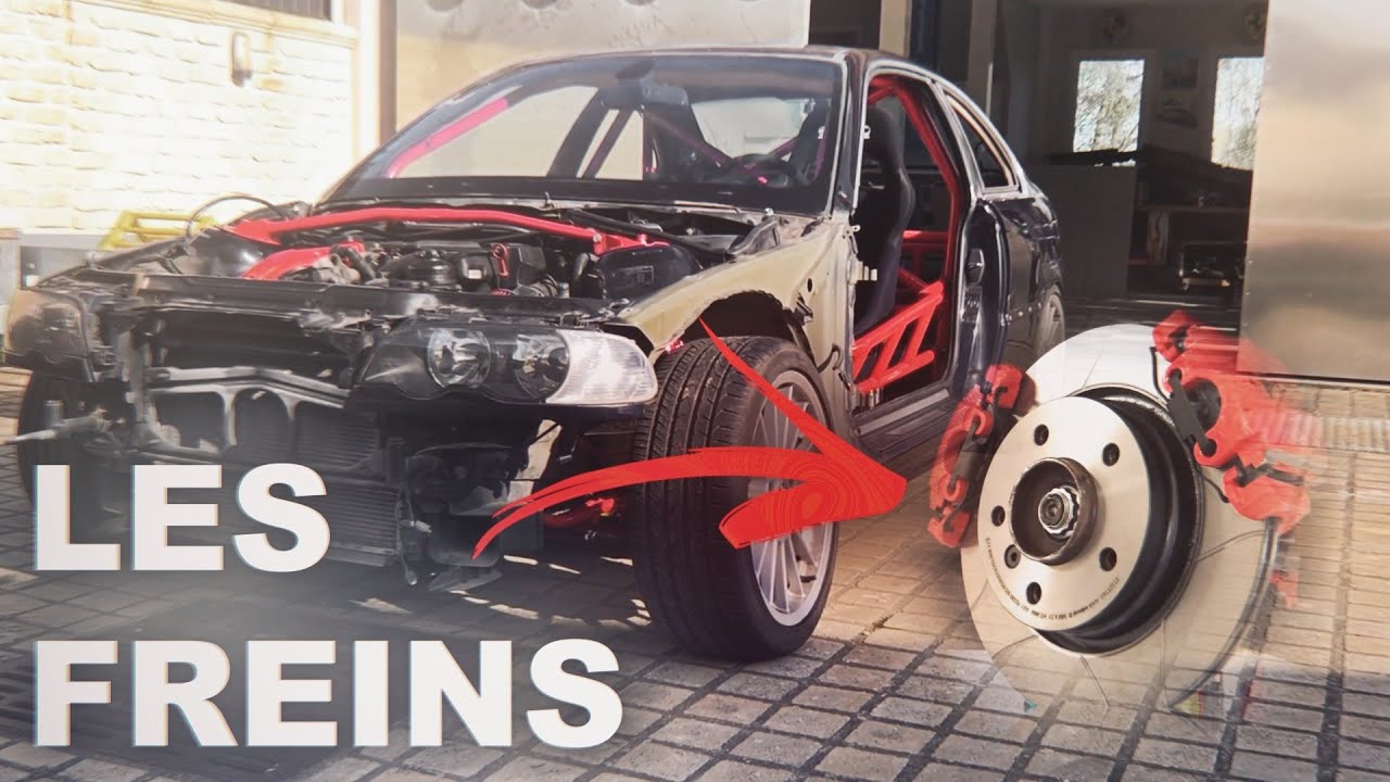 E46 *DRIFT* CAR BUILD #5 - Les *FREINS* (double étriers & durites aviation)