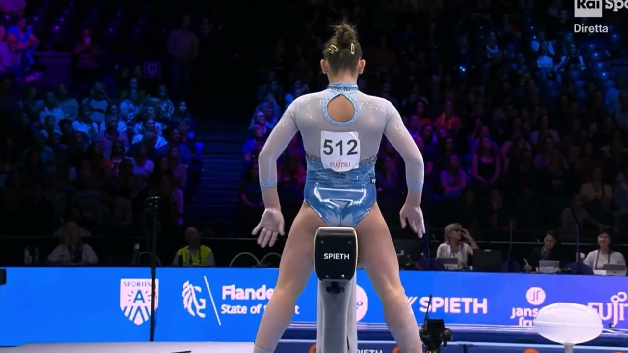 Angela Andreoli (ITA) Beam D-Score 2023 Antwerp World Championship TF (2022-24 Code) (13.033)