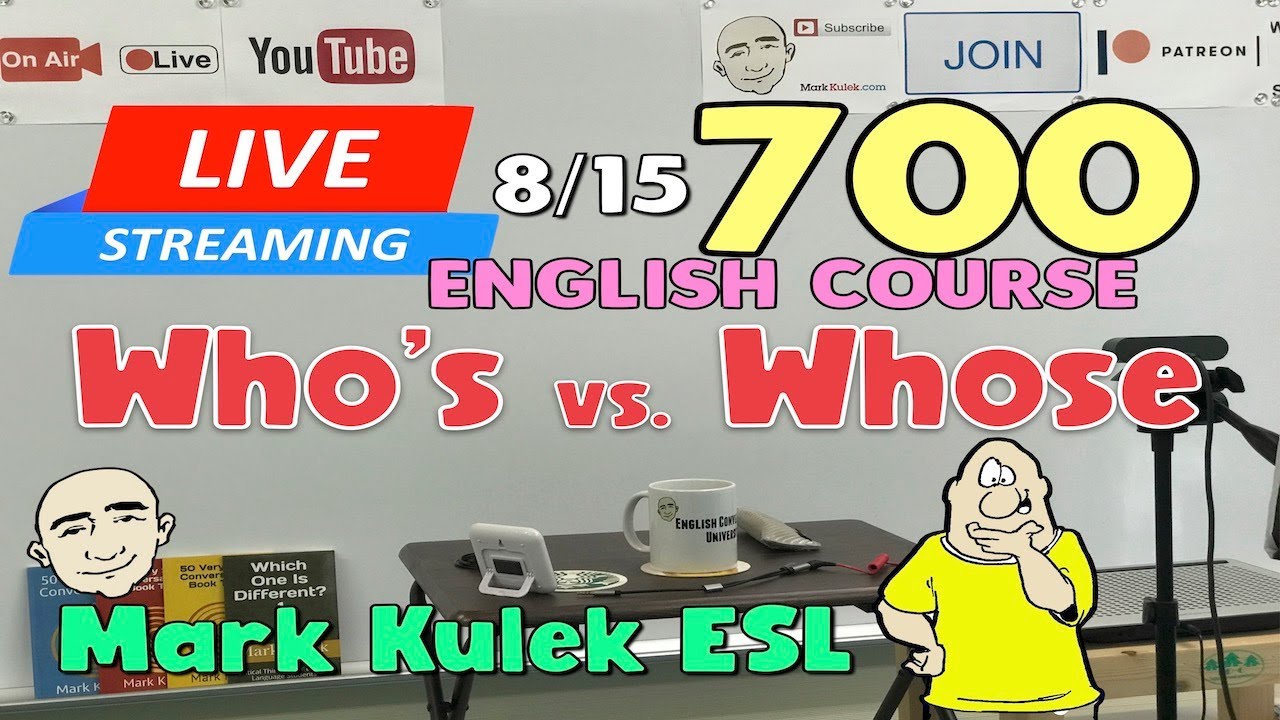English Class #700 | Live Stream English Course - Mark Kulek ESL