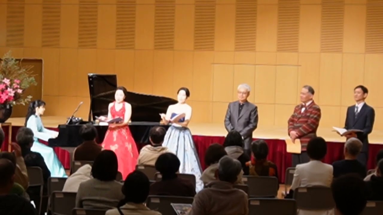 水のカンタータ　　作曲：光永浩一郎／声楽：青栁佑子・野田桜子・光永浩一郎・松尾喜一・西岡哲也　　ピアノ：光永育