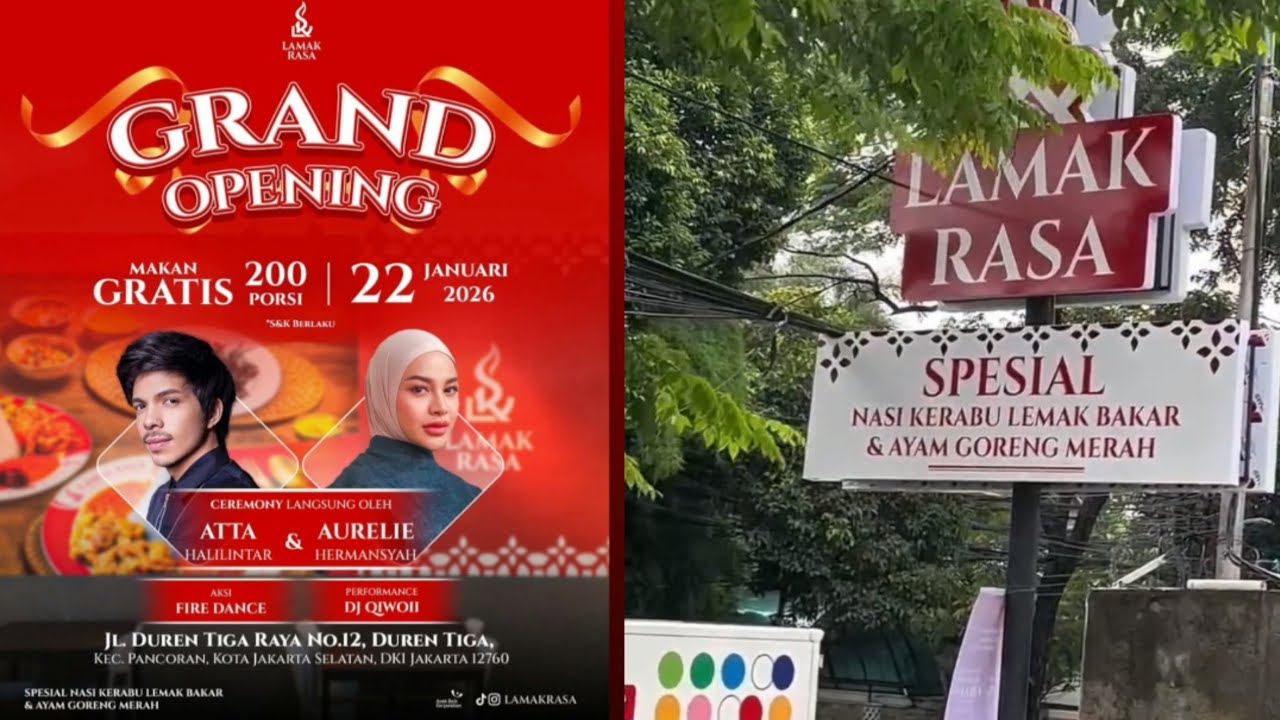 ATTA AUREL OPENING RM.PADANG LAMAK RASO #attahalilintar 