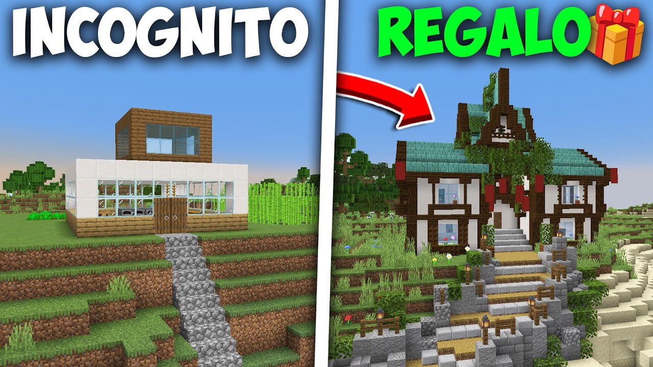 ME PASÉ por NOOB para REGALARLE una CASA de INCÓGNITO 👻