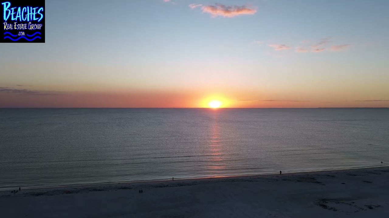 Fort Myers Beach Sunset Aerial Drone Flight November 16 2024