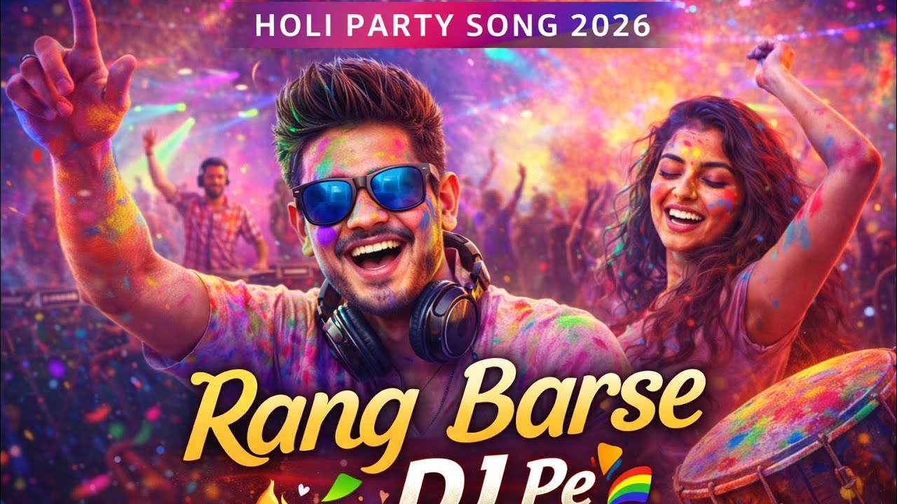 Rang Barse DJ Pe 🌈🔥 | Holi Party Song 2026 | New DJ Remix | Dance Holi Song | Raaz Music