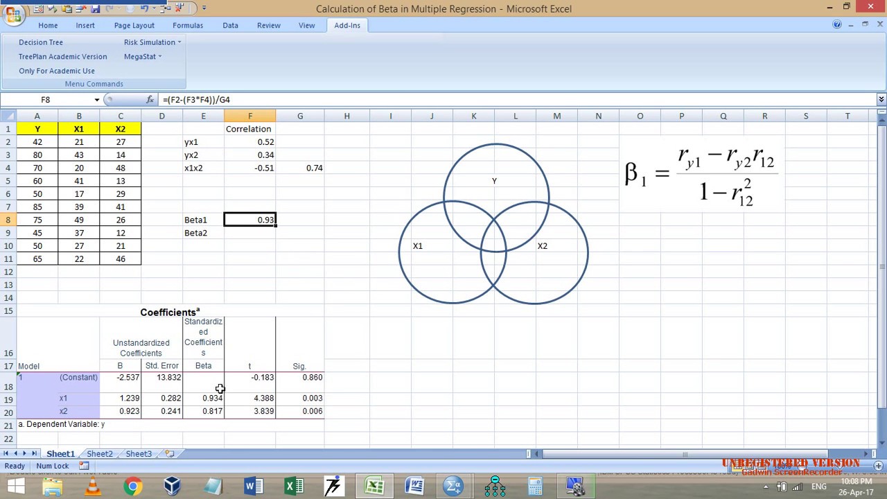 Regression Series: Part-4 Standardized Beta in Multiple Regression