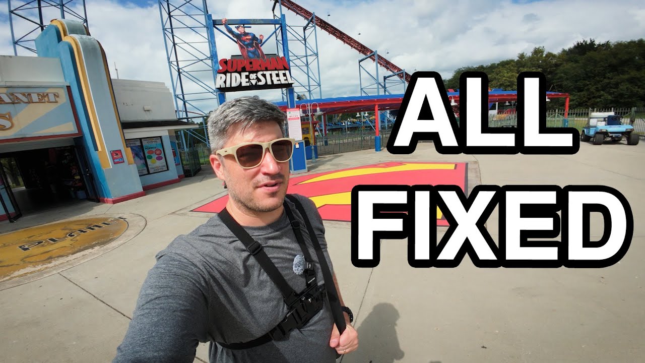 Superman Ride of Steel is BACK at Six Flags America