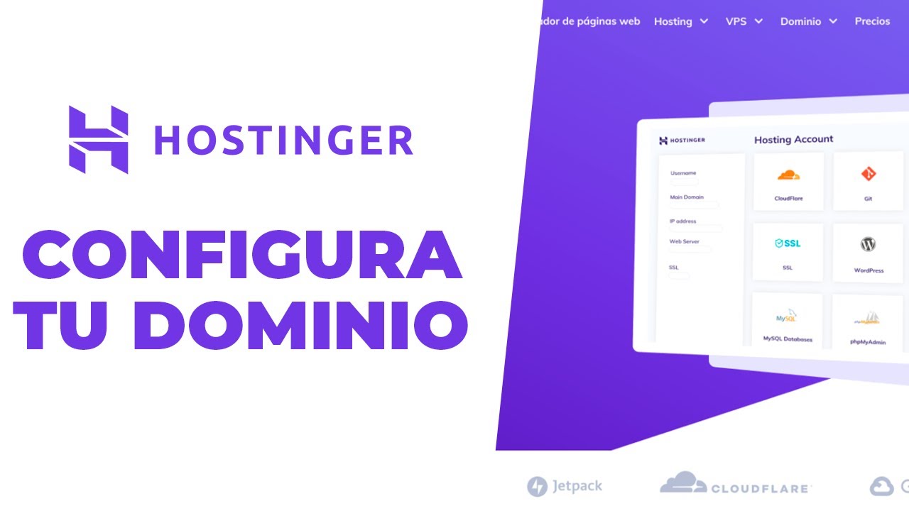 C&oacute;mo configurar tu dominio en Hostinger con cloudflare