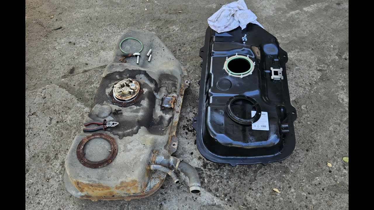 Киа с пробегом 750000 км. Замена топливного бака. Пластиковый бак Автопласт. Почему не NewBak?