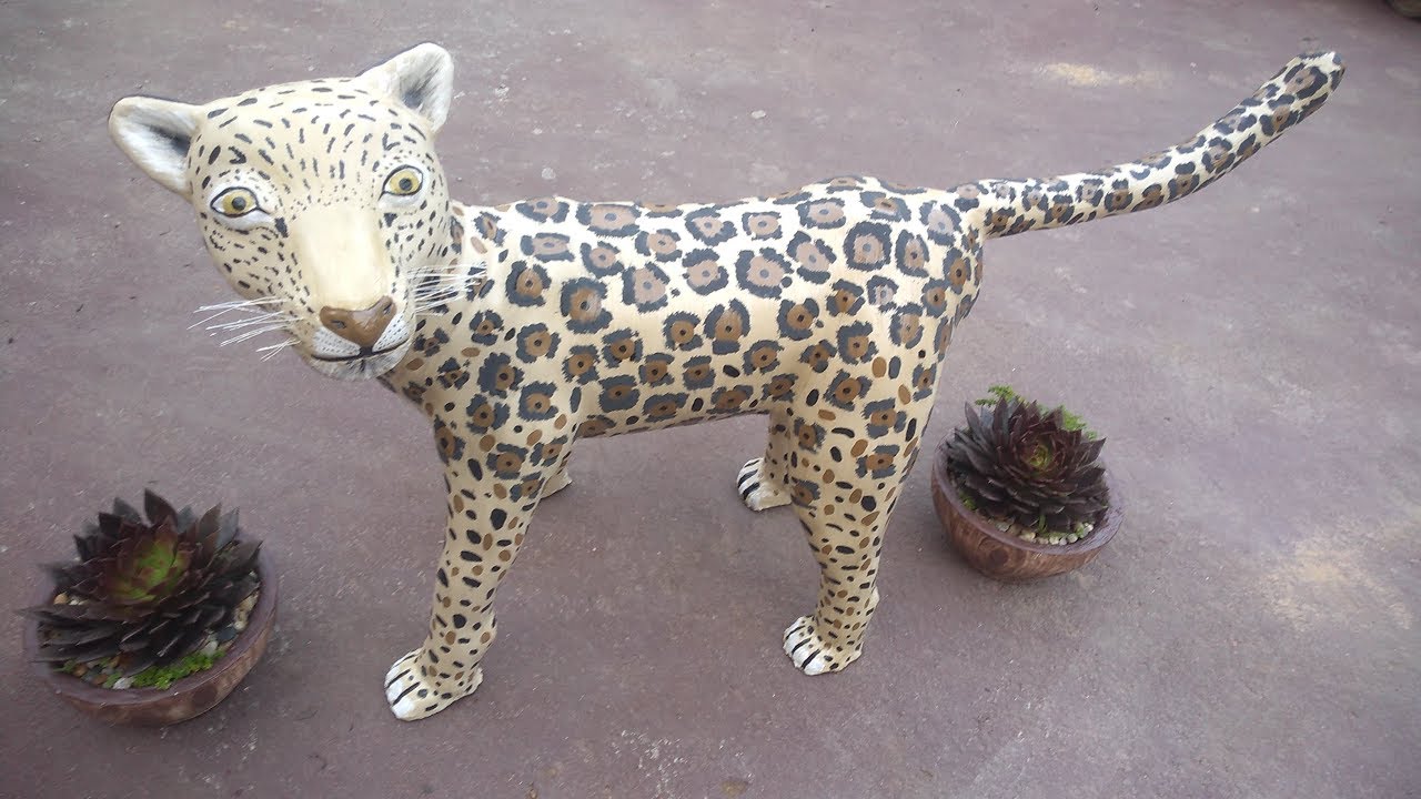 Onça - Pintada Feita Com Cimento
