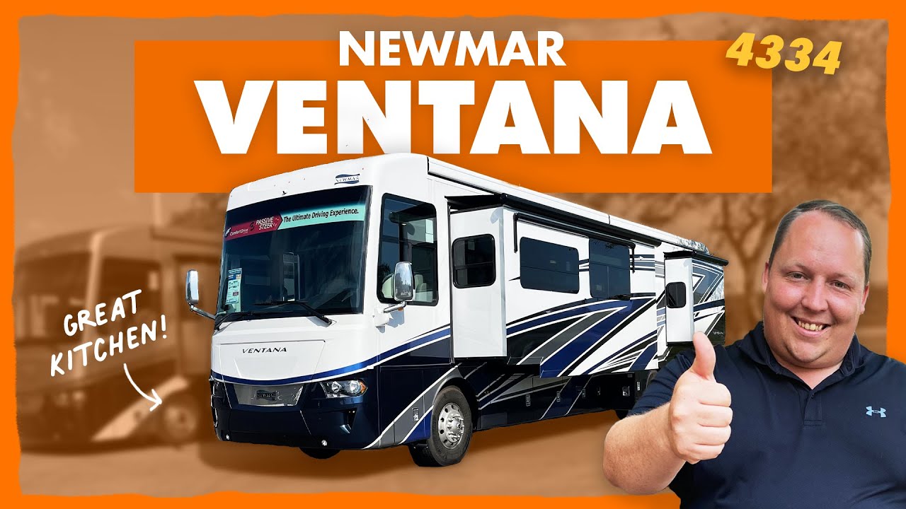 There is a OFFICE in this Motorhome! ANDREA's NEW FAVORITE MOTORHOME!