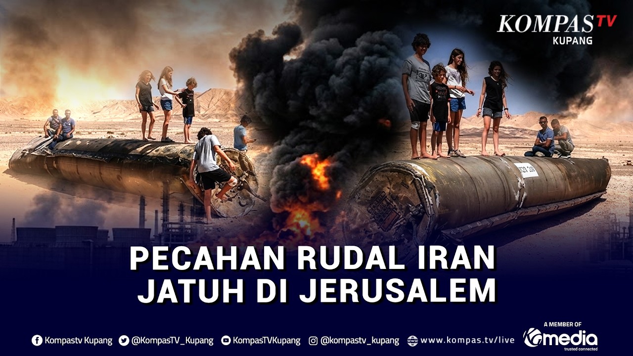 Begini Penampakan Pecahan Rudal Iran Sepanjang 5,5 Meter yang Ditemukan di Jerusalem