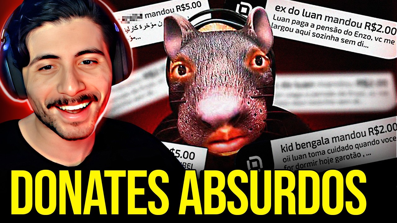 DONATES ABSURDOS DA LIVE DO LUAN #1 | REACT DO MATTHAUS