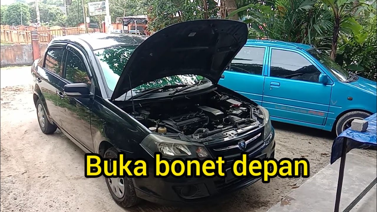 cara buka bonet depan saga flx
