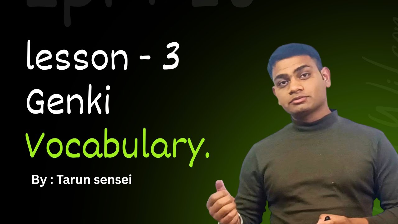 Genki Lesson 3 Vocabulary | Learn Japanese Words Easily .