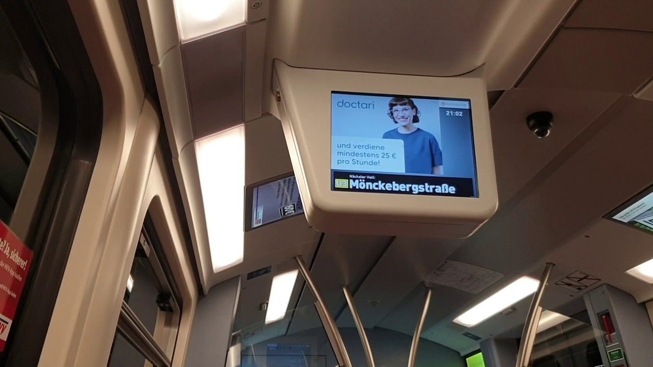 28.01.2021: Mitfahrt in DT5 377 auf der letzten durchgehenden U3 von Baumwall nach Hauptbahnhof Süd