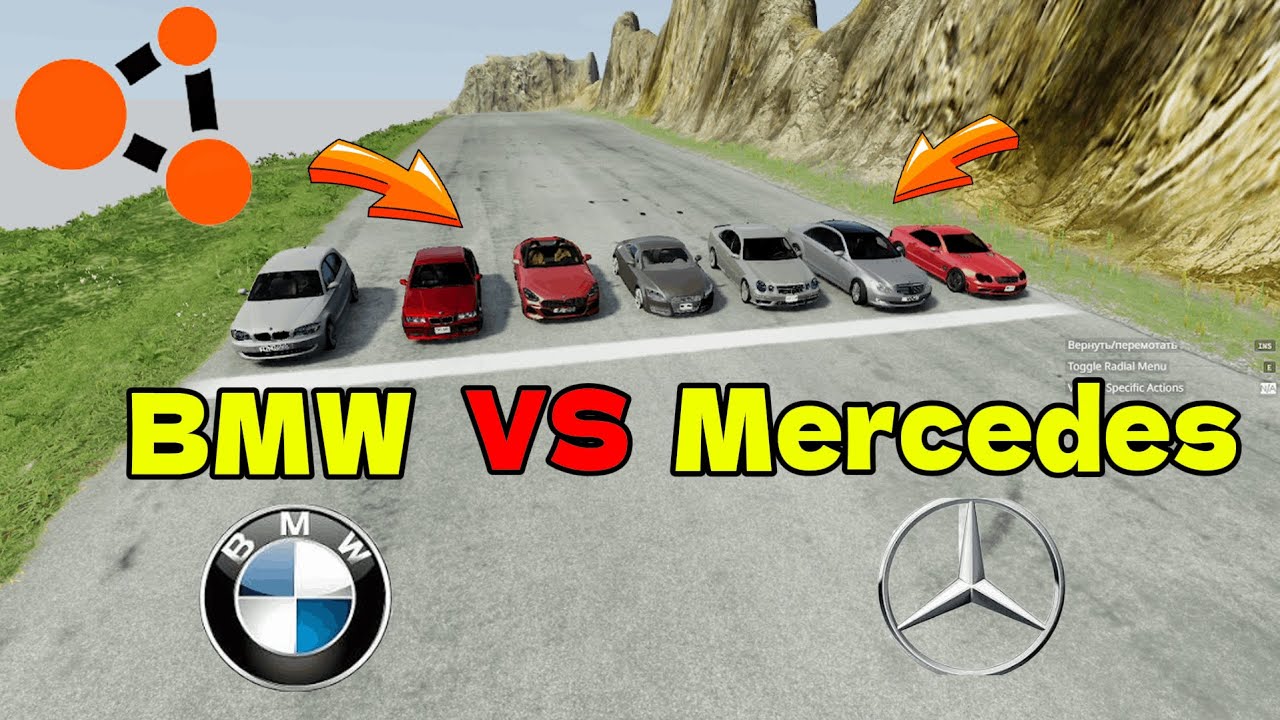 BMW vs Mercedes | BeamNG.drive