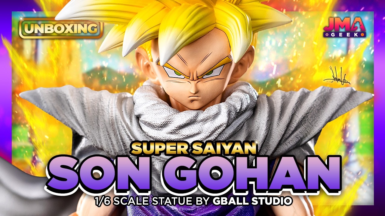 🐉DRAGON BALL Z: SON GOHAN Super Saiyan Statue 1/6 Scale by GBall Studio | UNBOXING & Cinematic