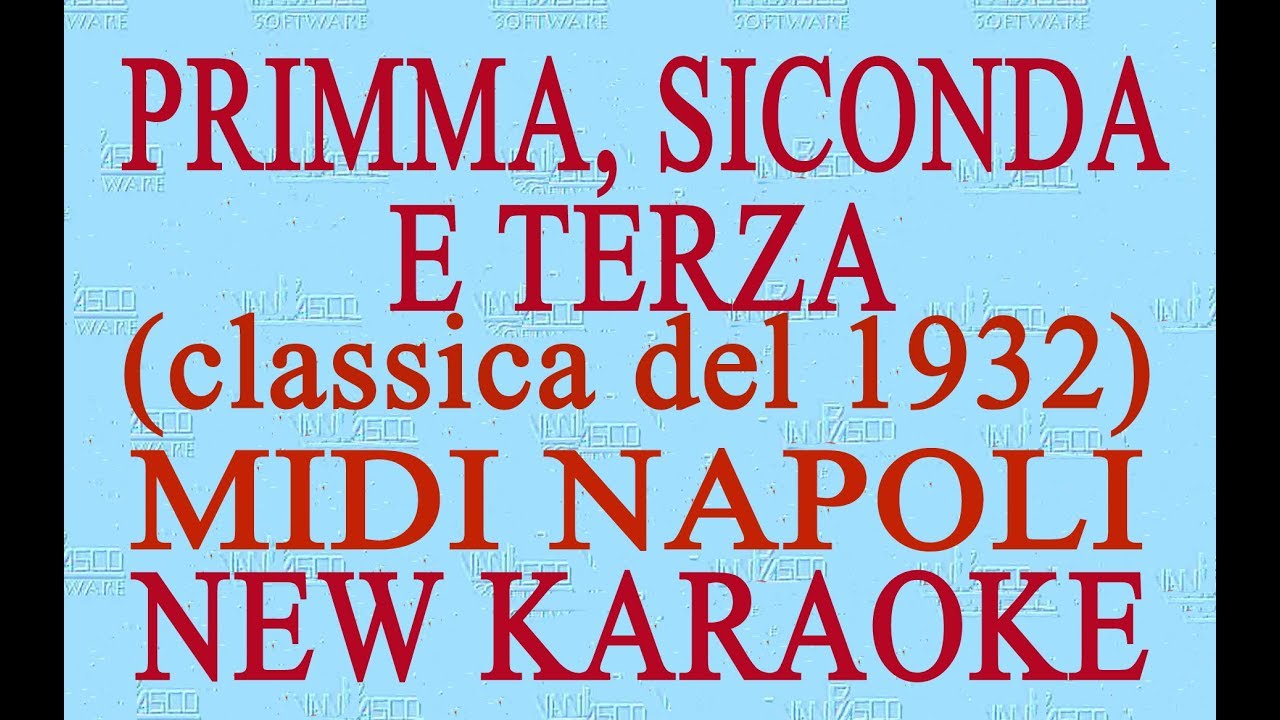 Primma siconda e terza (O tram d'a Turretta) -  midi Napoli - Antologia della canzone napoletana