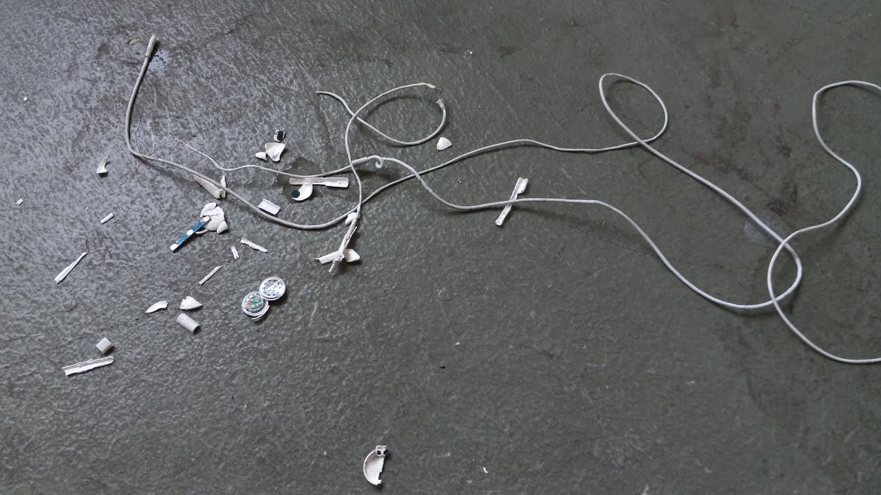 Wired Earbuds Destruction