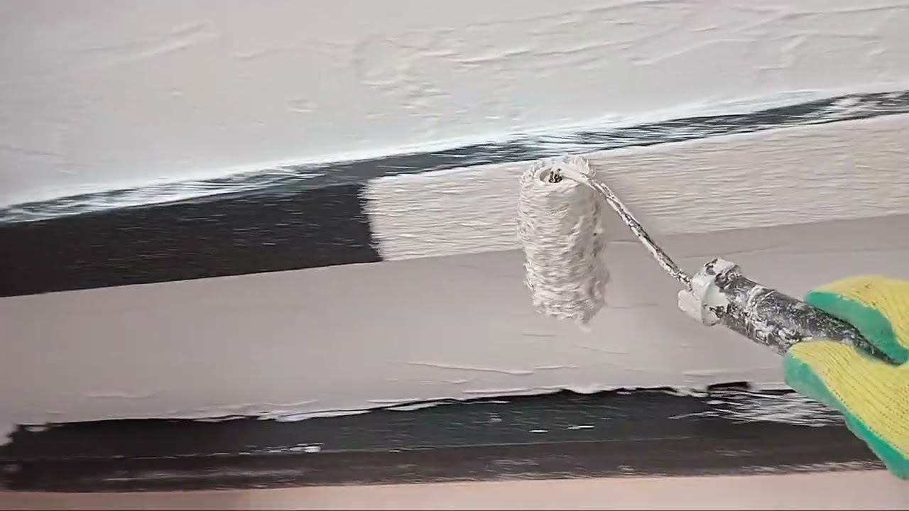 Quick Way To Paint Rough Beams Painting Over Black