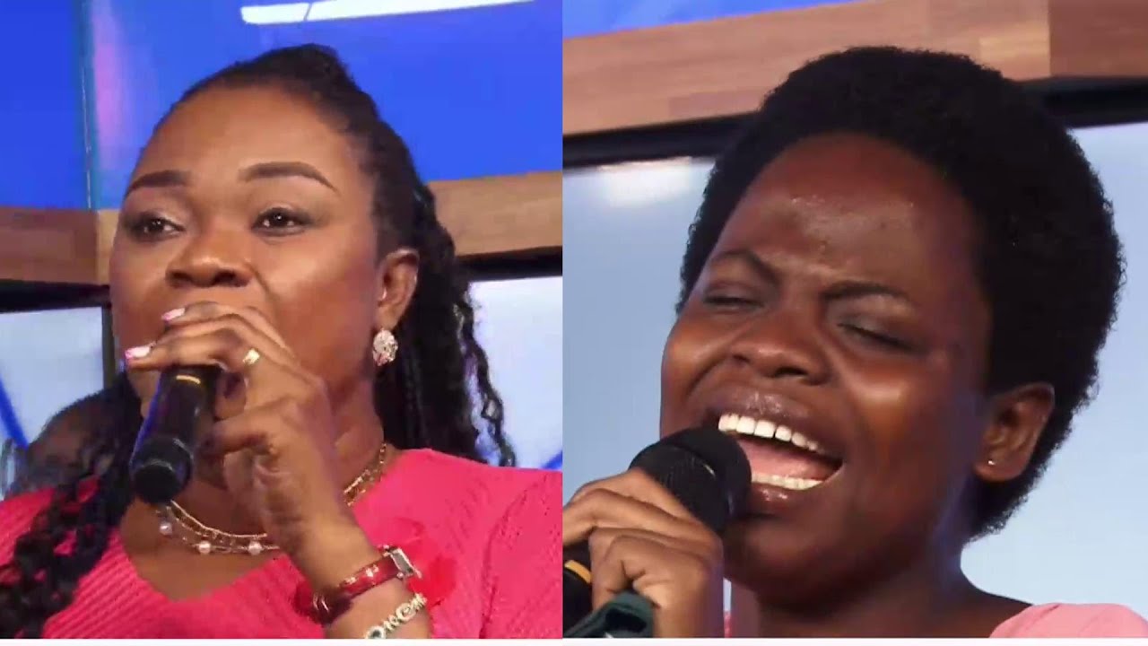 Freda Boateng Jnr bringing the fire 🙏 with Mama Pat #LiveWorship #GospelVibes