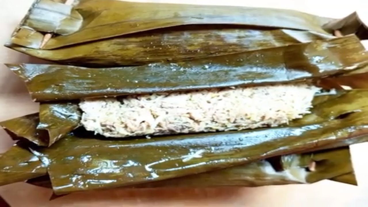 Masakan jadul nikmat, pepes ikan tongkol dan kelapa muda ( semayi tongkol )