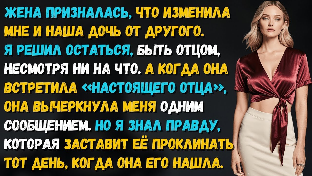 Жена призналась, что изменила и дочь не от меня. Но я остался, пока не услышал_ «Ты мне не нужен»