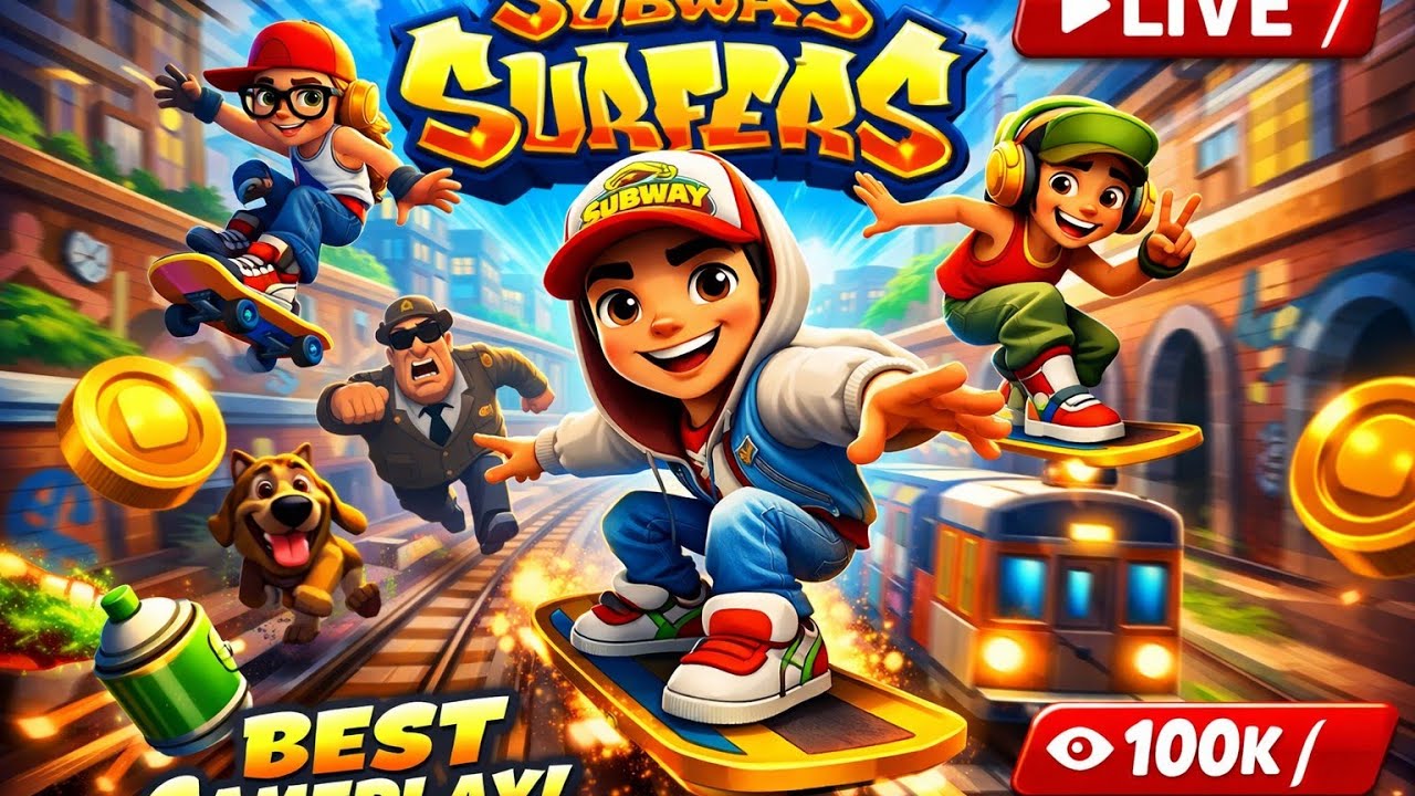 LIVE 🔴 Subway Surfers New Skateboard Speedrun 🔥 || #subwaysurfers #live #trending