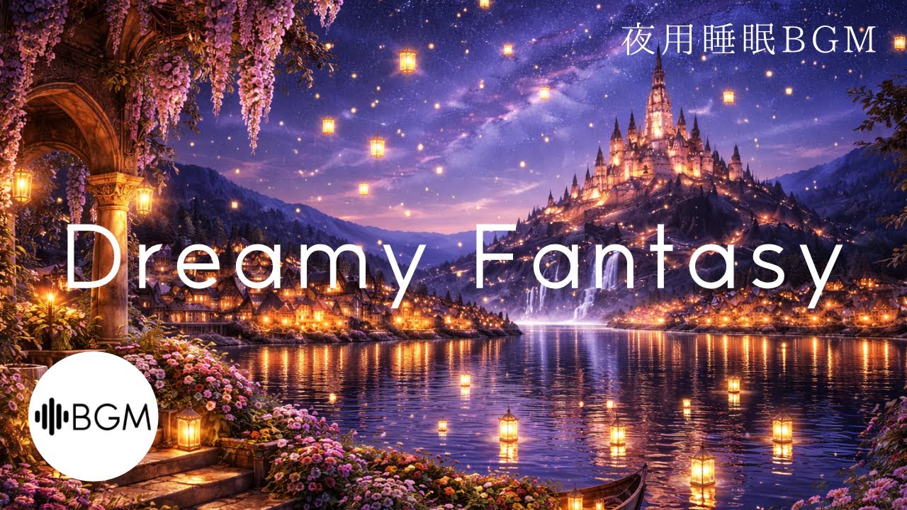 【睡眠用BGM】Dreamy Fantasy 熟睡 睡眠導入 安眠 爆睡 快眠 ストレス軽減 リラックス効果 睡眠ピアノ ヒーリングピアノ